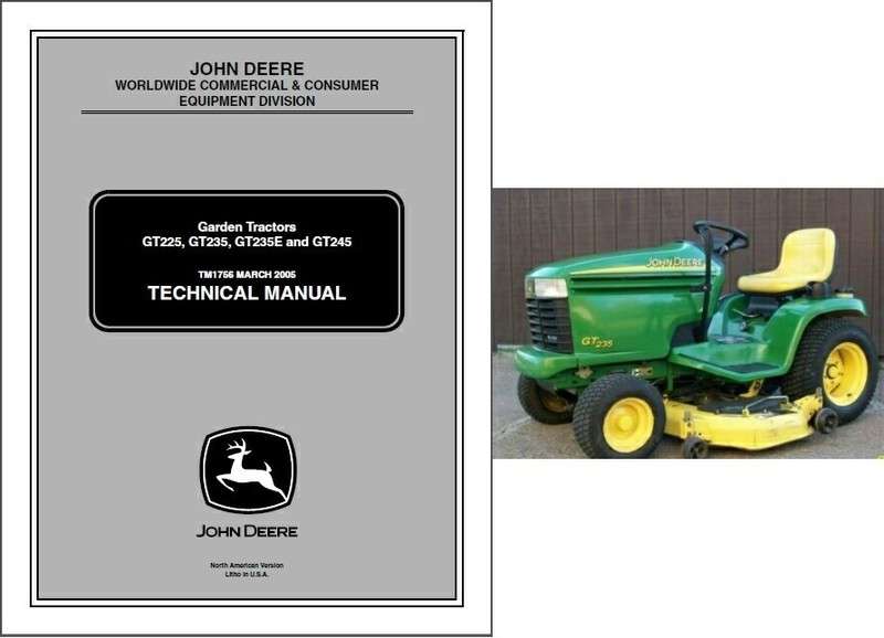 Gt235 mower manual